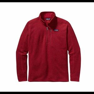 NWT Patagonia better sweater fleece large red new